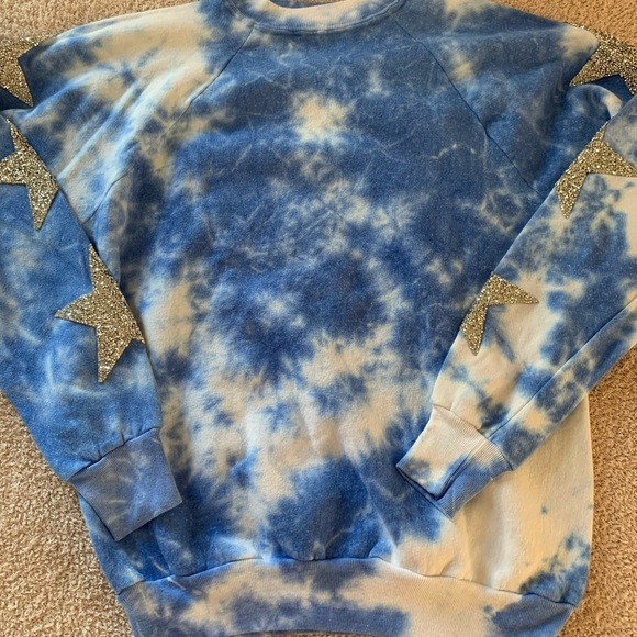CUSTOM VINTAGE BUFFALO BILLS SWEATSHIRT - STAR, TIE DYE, LF STORES - Picture 2 of 3